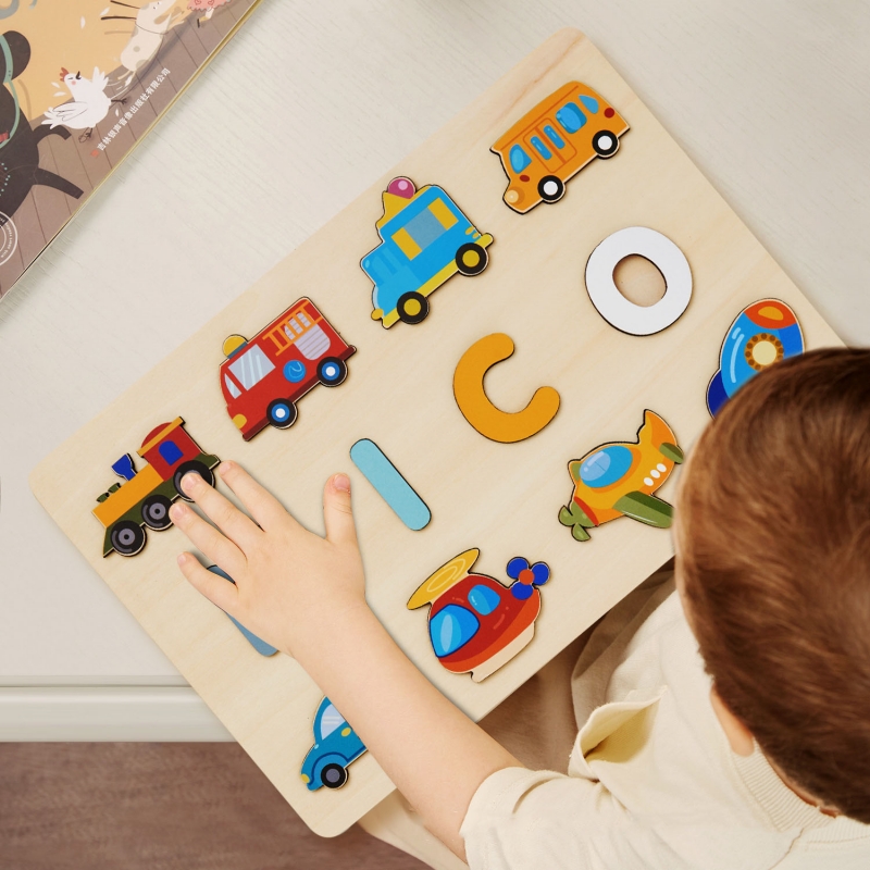 Kids Toys Names - Montessori Personalised Wooden Puzzle Custom Baby