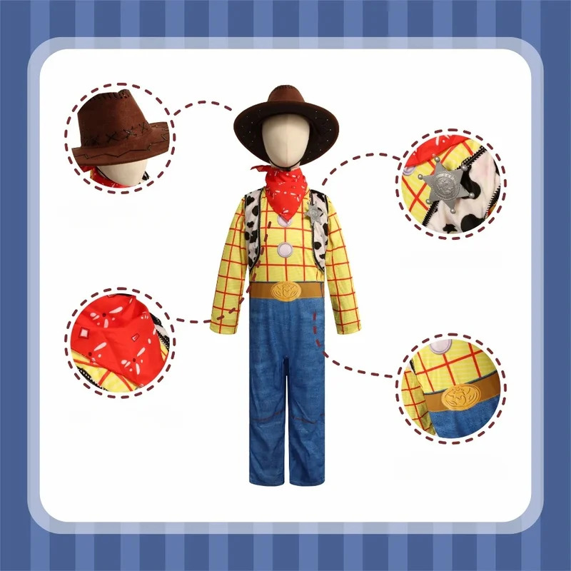 Kids Toys Play Youtube - Movie Toys Woodi Cosplay Costume Kids