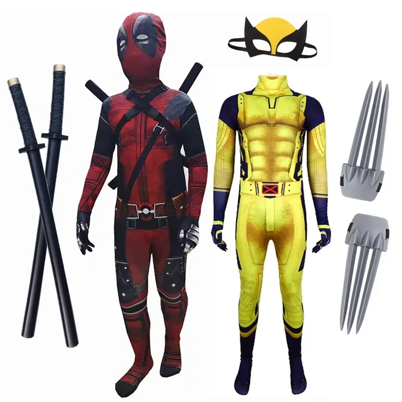 Kids Toys Play Youtube - Kids Cosplay Deadpool & Wolverine Movie