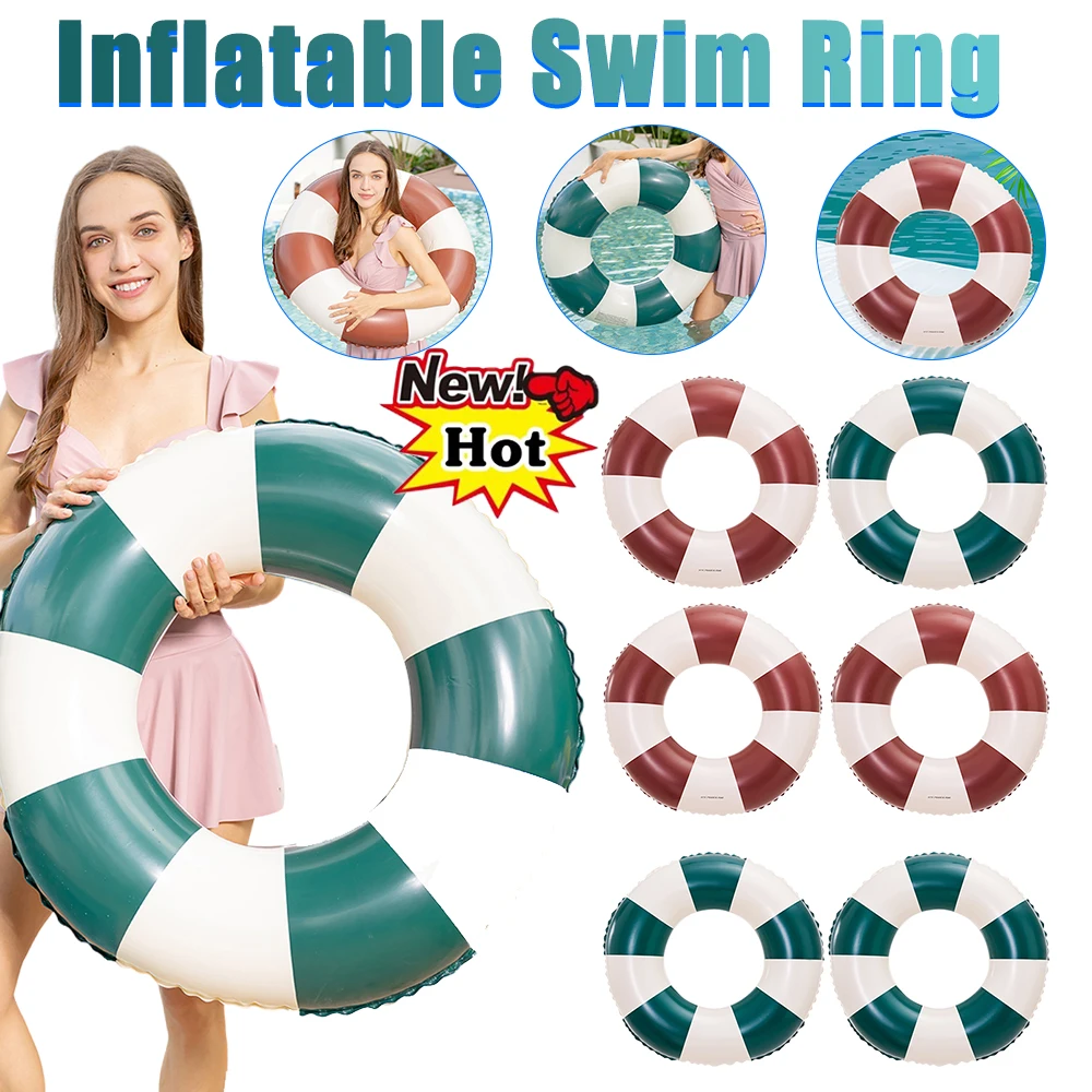 Kids Toys Play Youtube - Striped Swimming Ring for Teen Kids