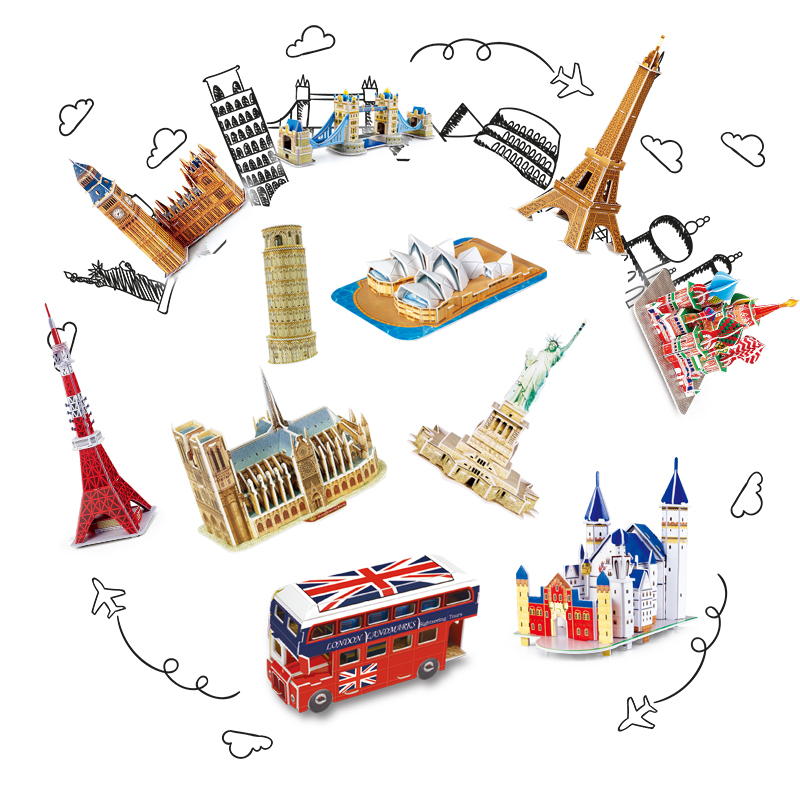 Kids Toys Brand - 40 Style World Famous Architecture Building