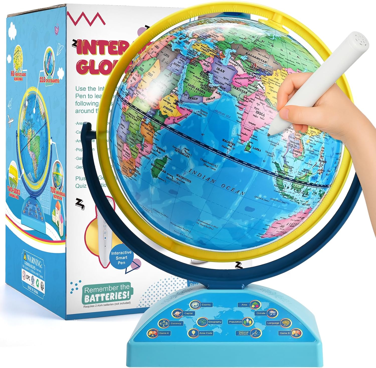 Interactive Globe for Kids Age - Kids Toys Home ulasan dan harga