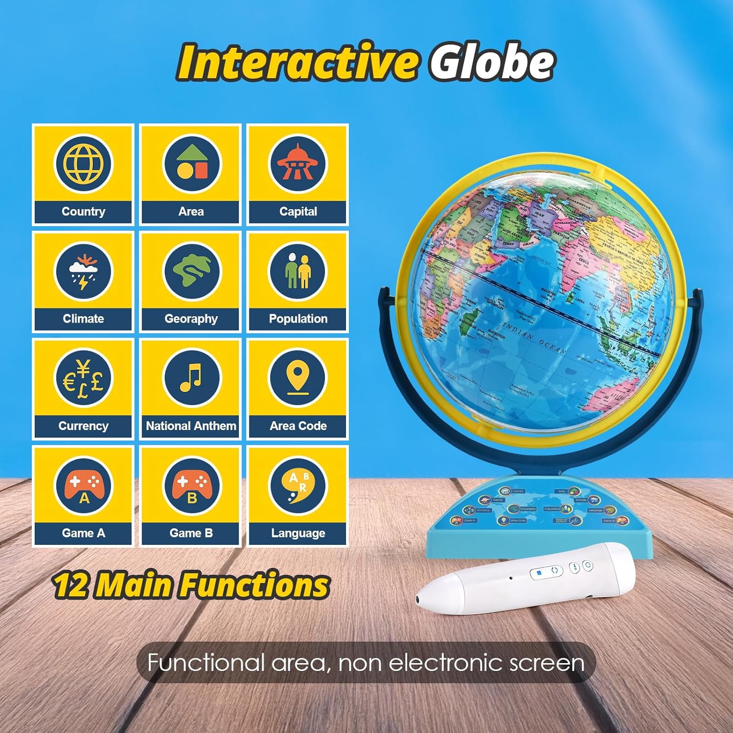 Interactive Globe for Kids Age - Kids Toys Home ulasan dan harga