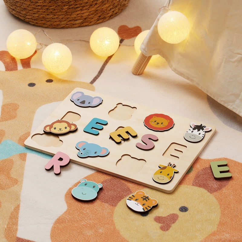 Montessori Personalised Wooden - Kids Toys Names ulasan dan harga