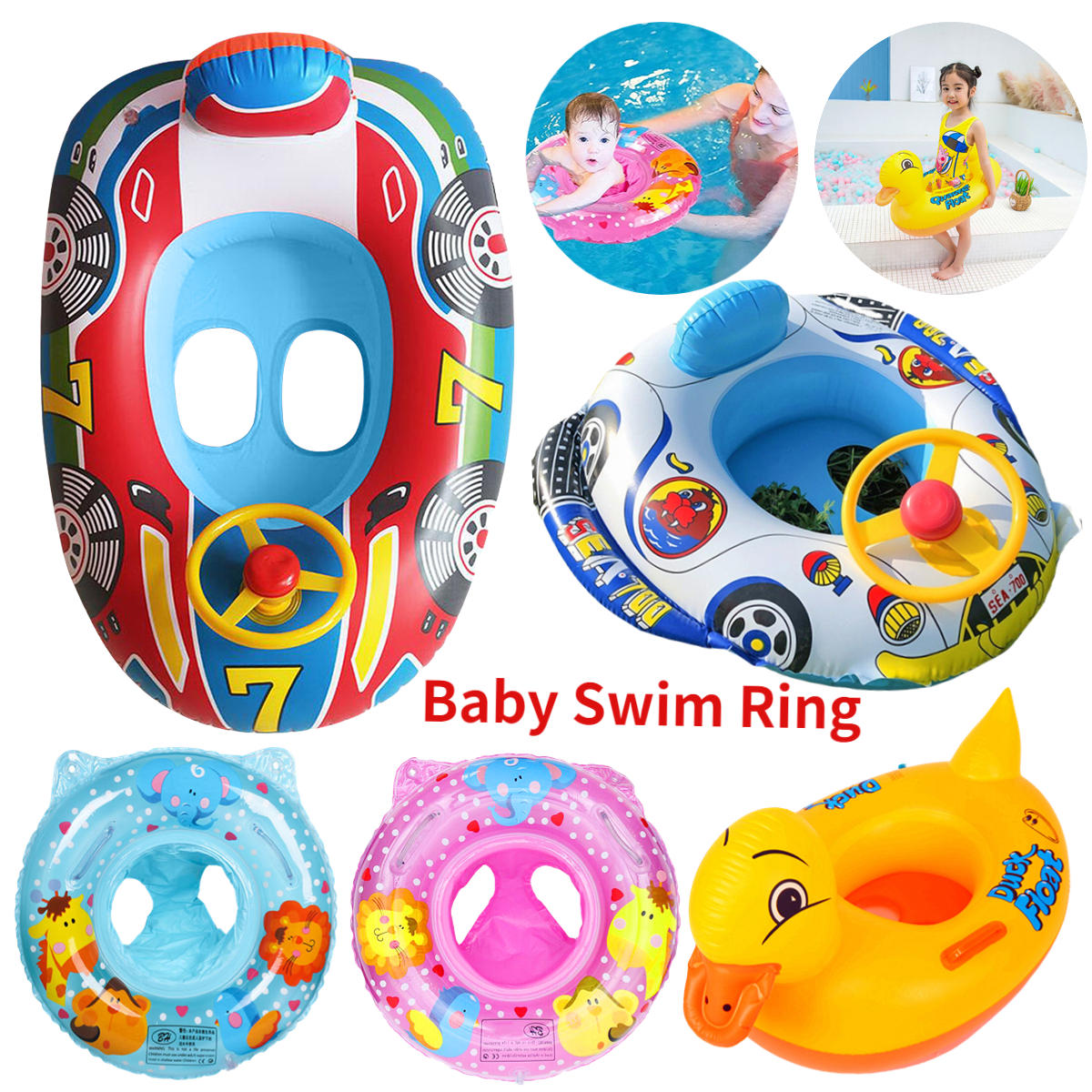 Baby Swim Ring Tube Pool Infla - Kids Toys Play Youtube ulasan dan harga