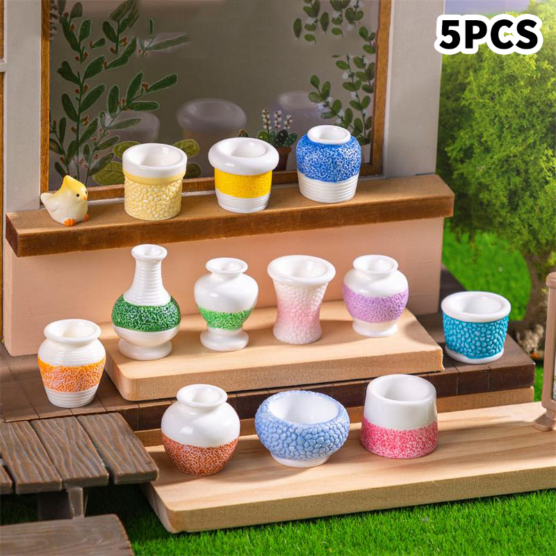 [JN] 5 PCS Cute Dollhouse Mini - Kids Toys Home ulasan dan harga