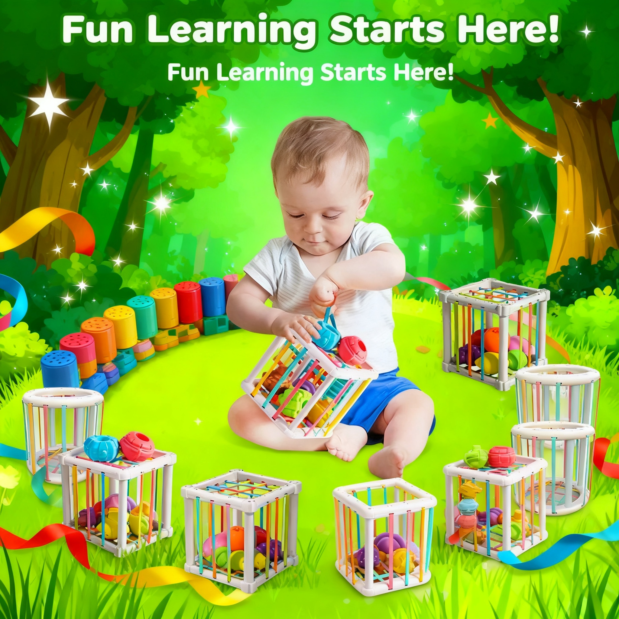 Rainbow Colorful Montessori Sh - Kids Toys Variety ulasan dan harga