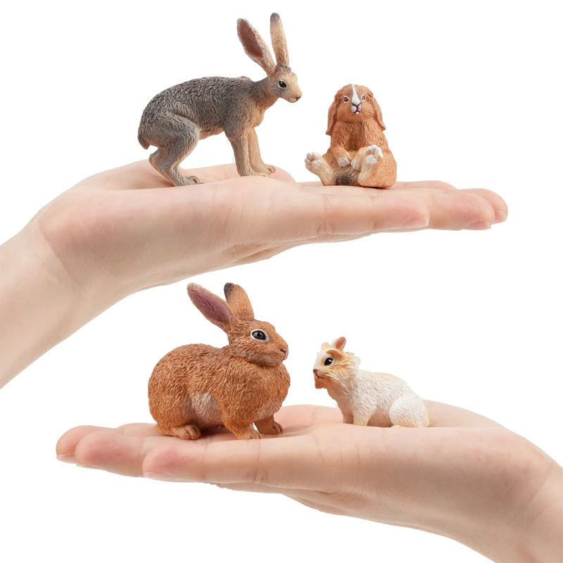 12Pcs Simulation Rabbit Farm A - Kids Toys Variety ulasan dan harga
