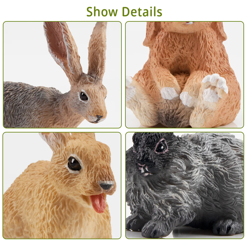 12Pcs Simulation Rabbit Farm A - Kids Toys Variety ulasan dan harga