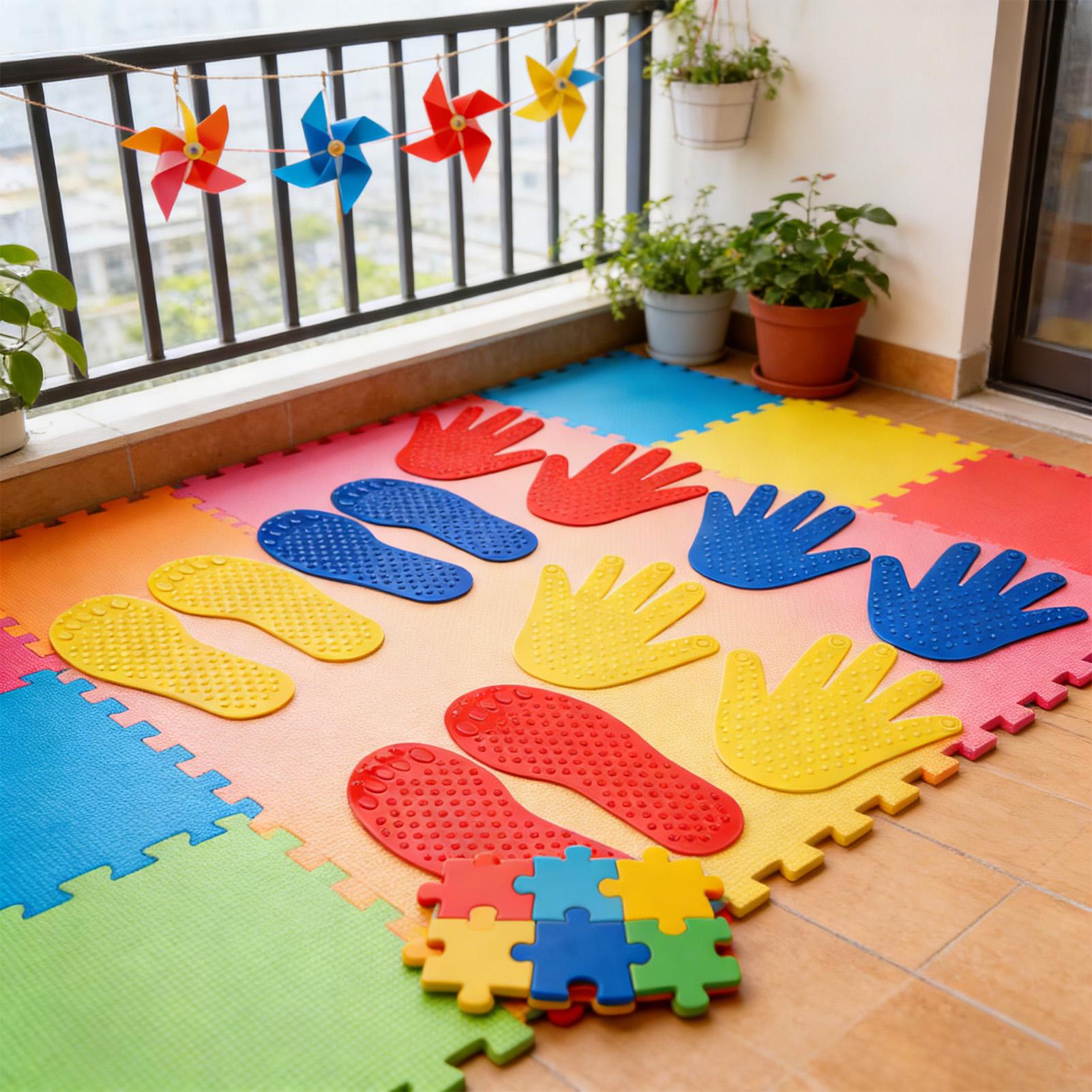 Hands and Feet Play Mat 6 Pair - Kids Toys Home ulasan dan harga