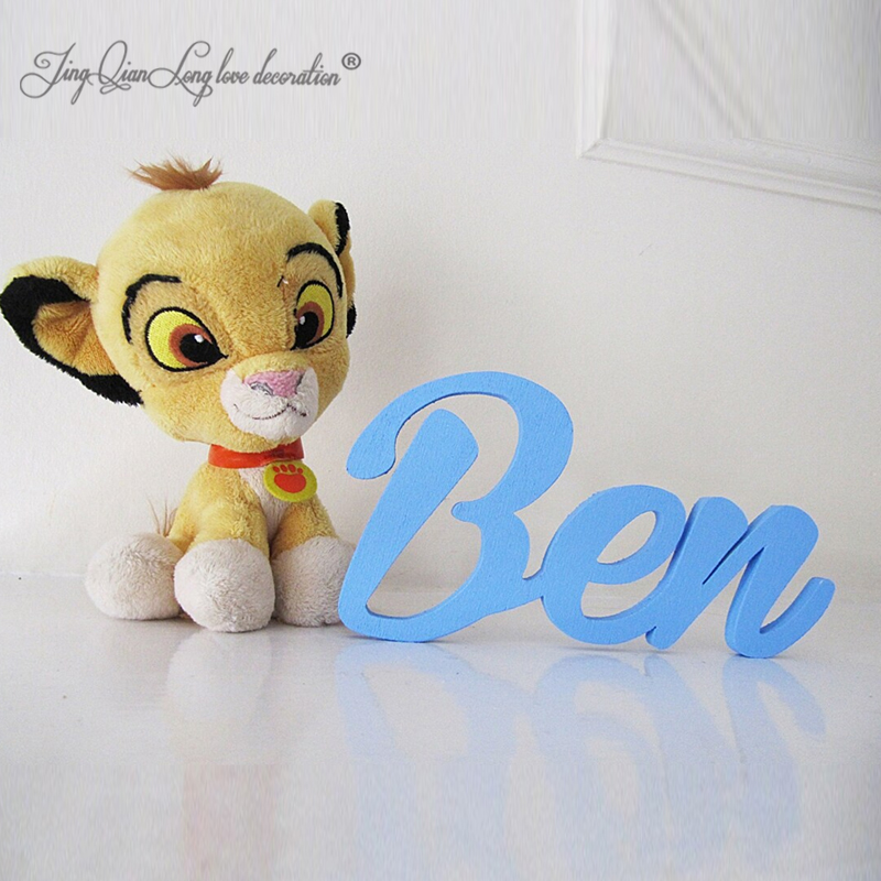 Custom  Wooden Name Sign for K - Kids Toys Names ulasan dan harga