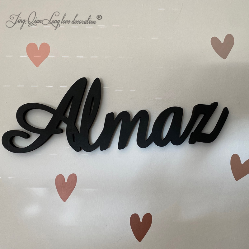 Custom  Wooden Name Sign for K - Kids Toys Names ulasan dan harga